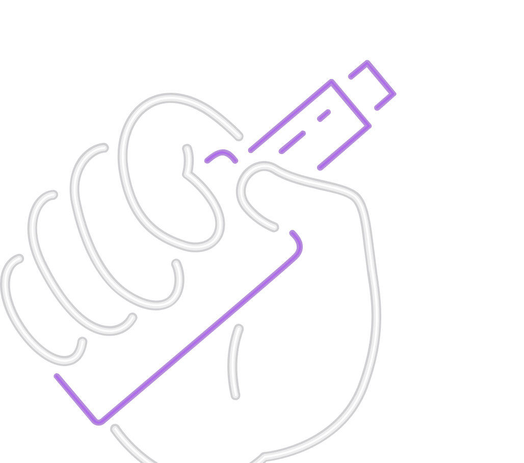 image of vape in hand